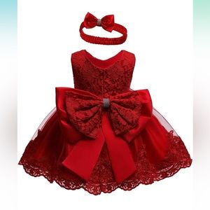 Red Formal Gown w/bow